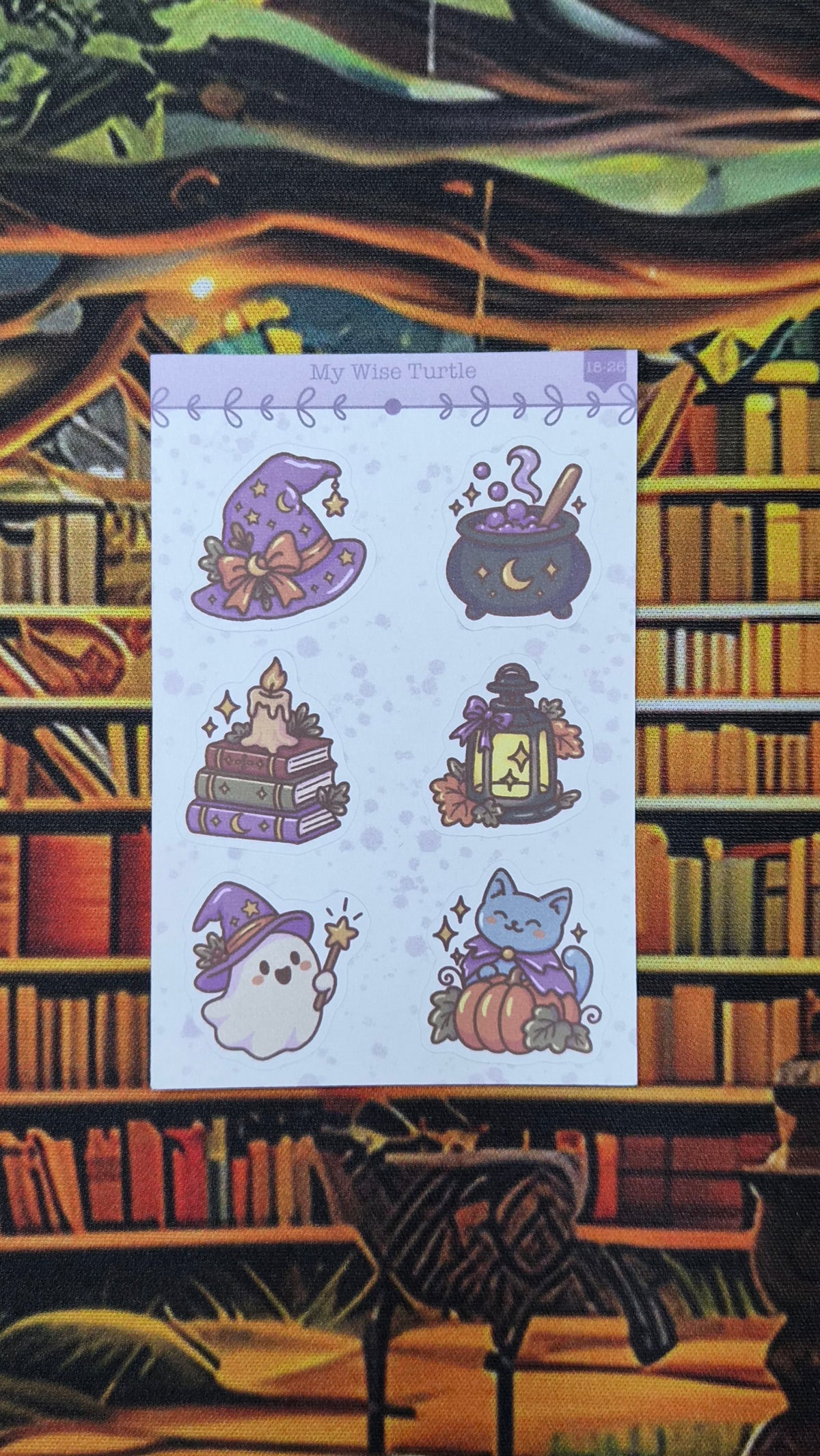 Witchy Whimsy Mini Sticker Sheet - My Wise Turtle