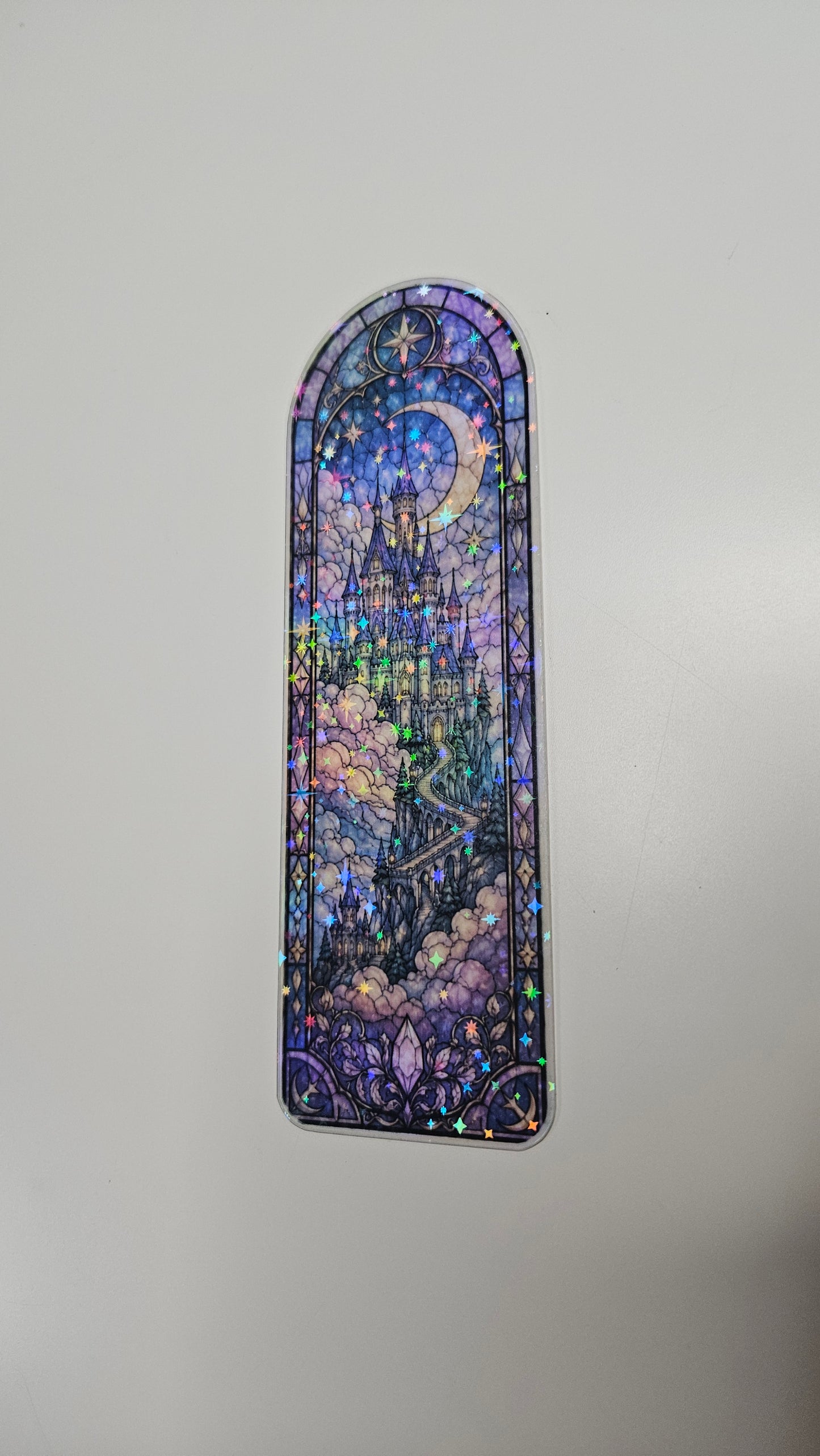 Castle in the Clouds Stained Glass Bookmark