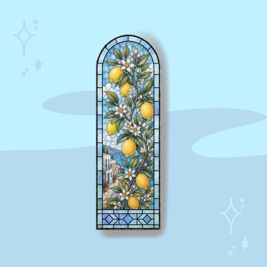 Mediterranean Sunshine Stained Glass Bookmark - My Wise Turtle 
