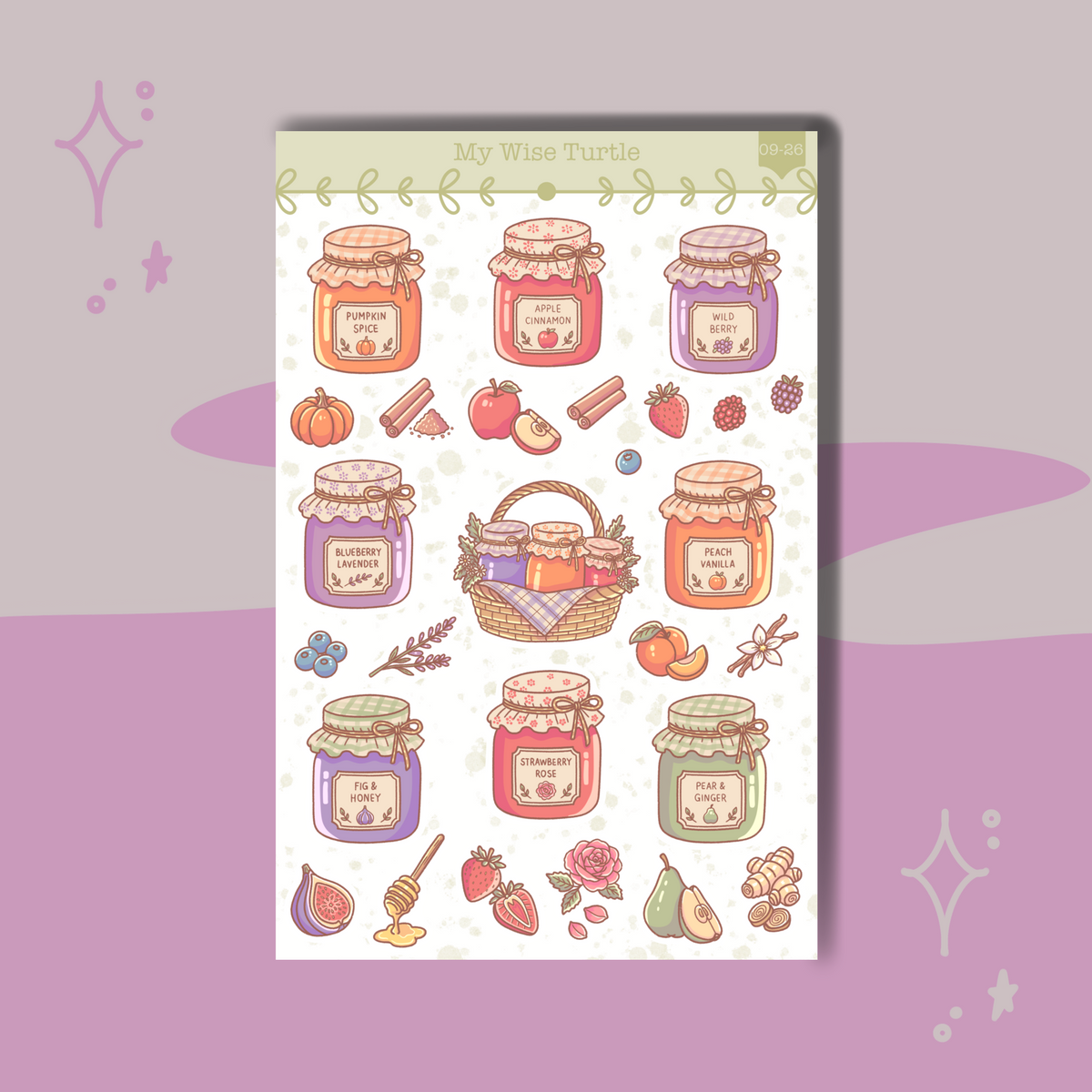 Sweer Preserved Sticker Sheet - My Wise Turtle 