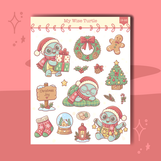 Merry Moments Sticker Sheet - My Wise Turtle 