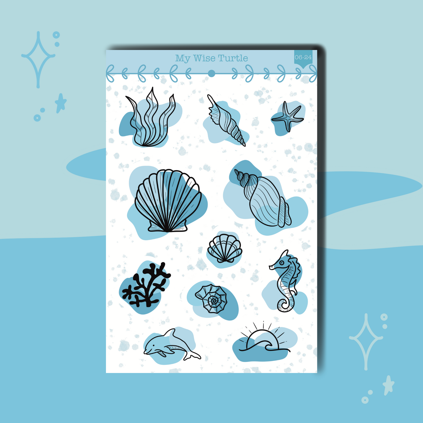 Ocean Whispers Sticker Sheet