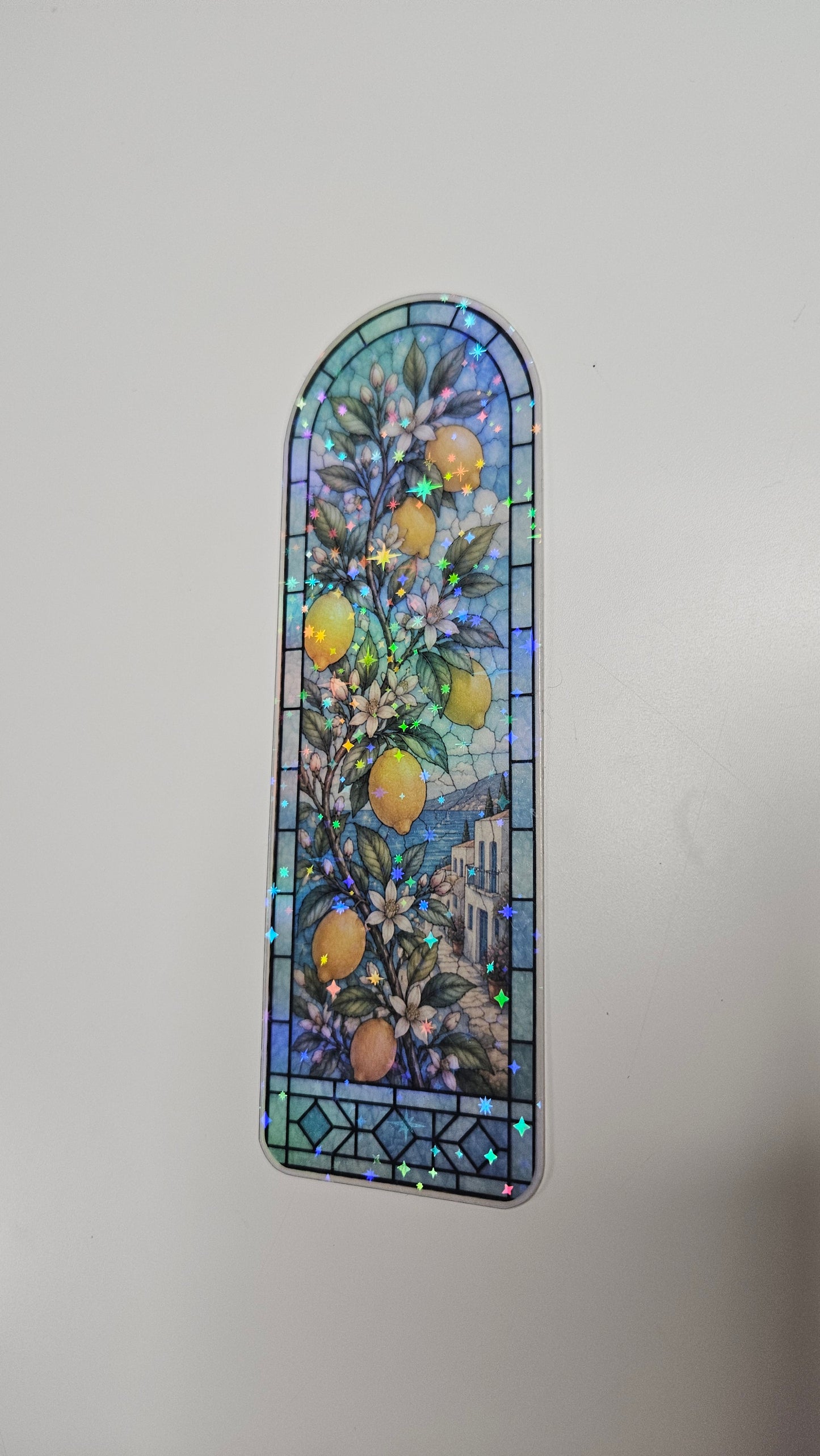 Mediterranean Sunshine Stained Glass Bookmark