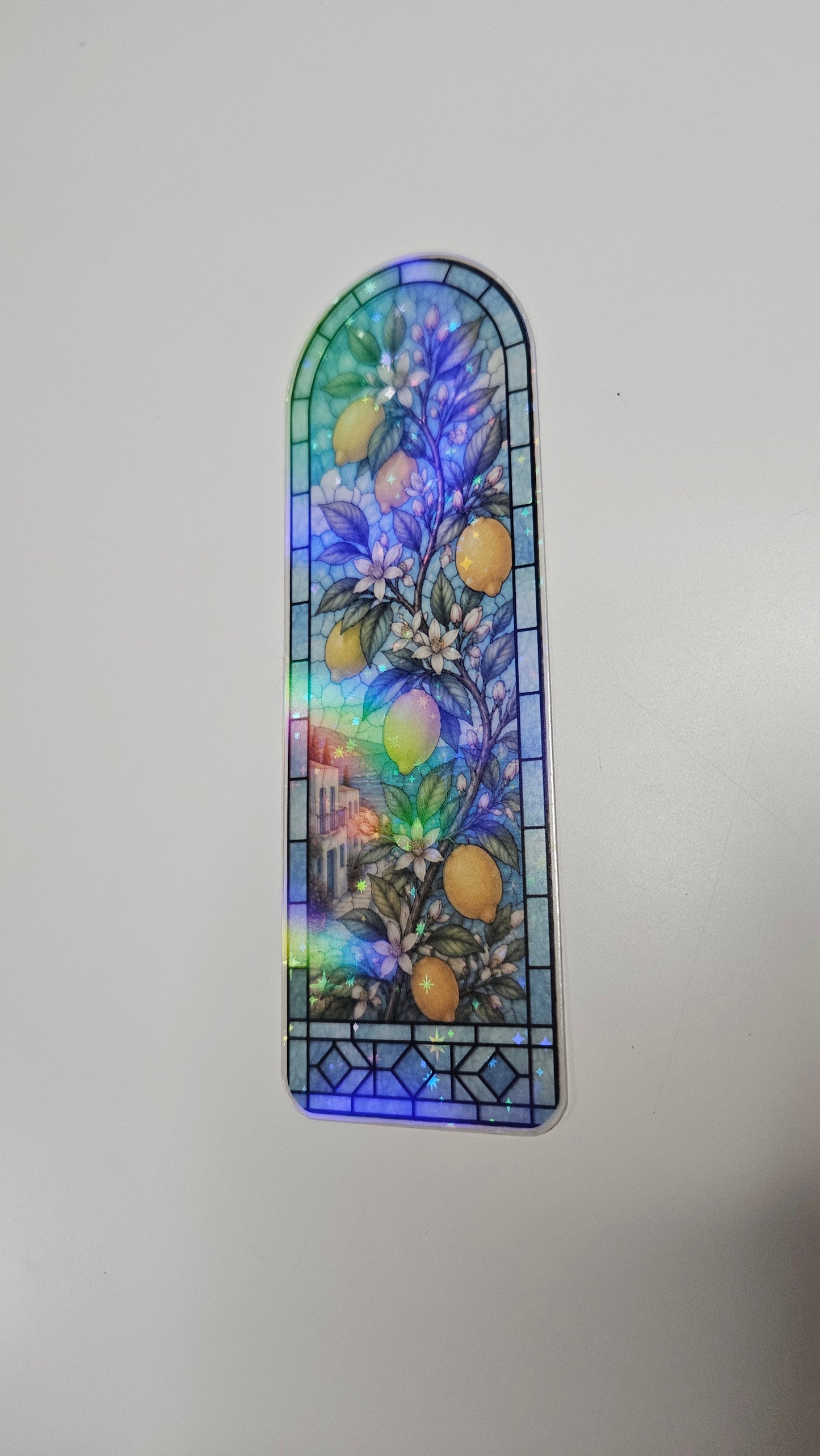 Mediterranean Sunshine Stained Glass Bookmark