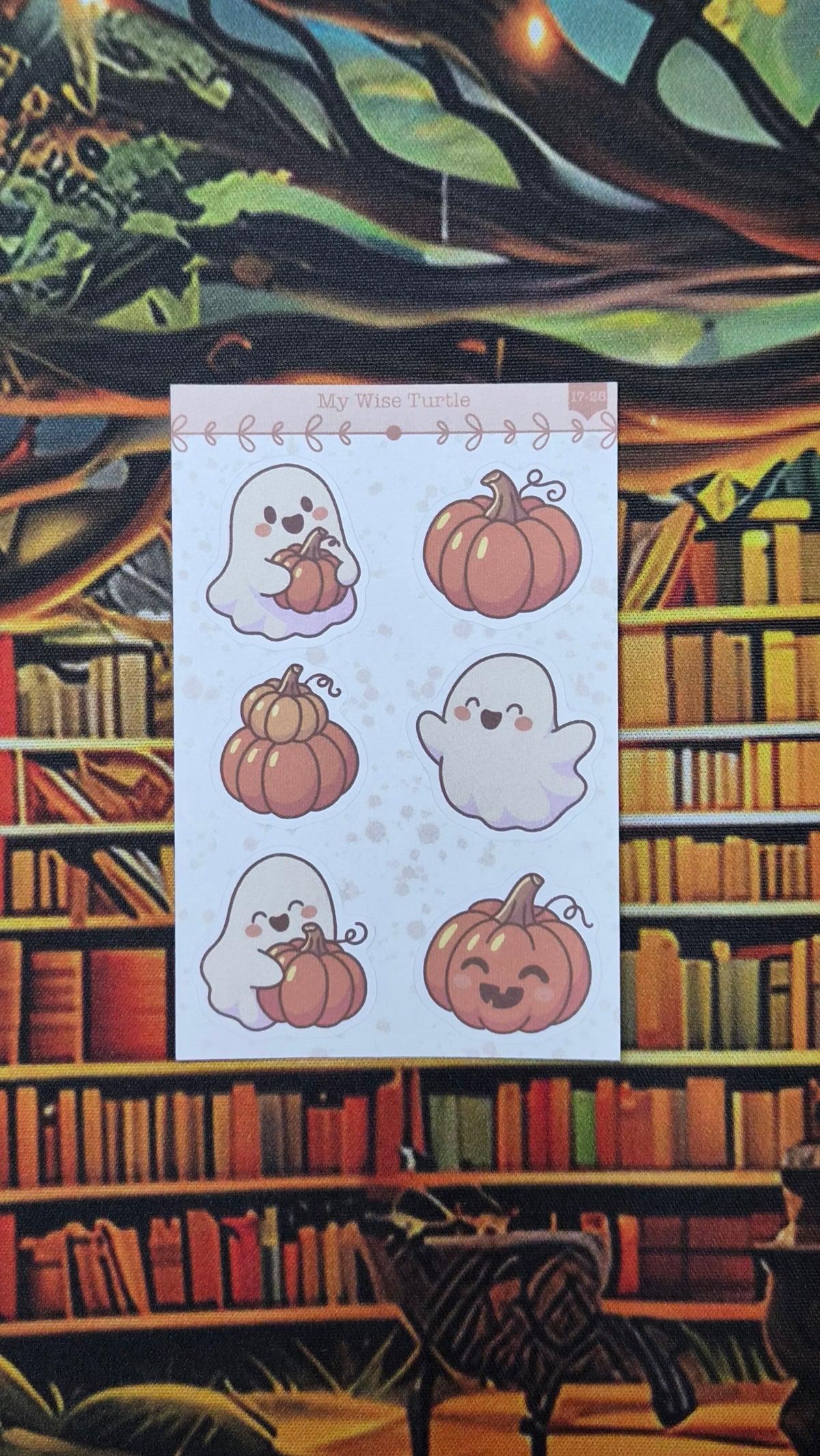 Pumpkin Boos Mini Sticker Sheet - My Wise Turtle 