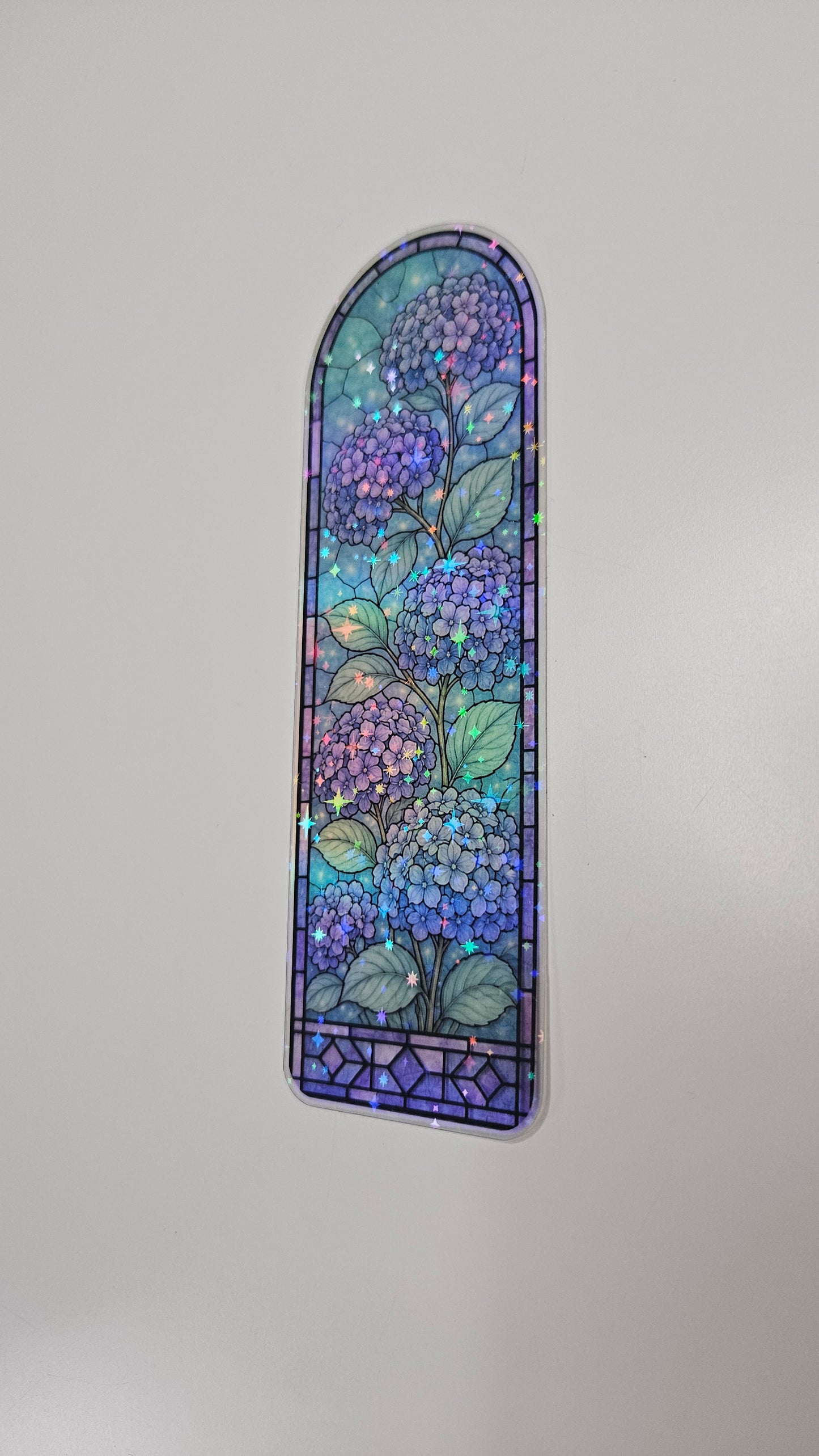 Hydrangea Stained Glass Bookmark