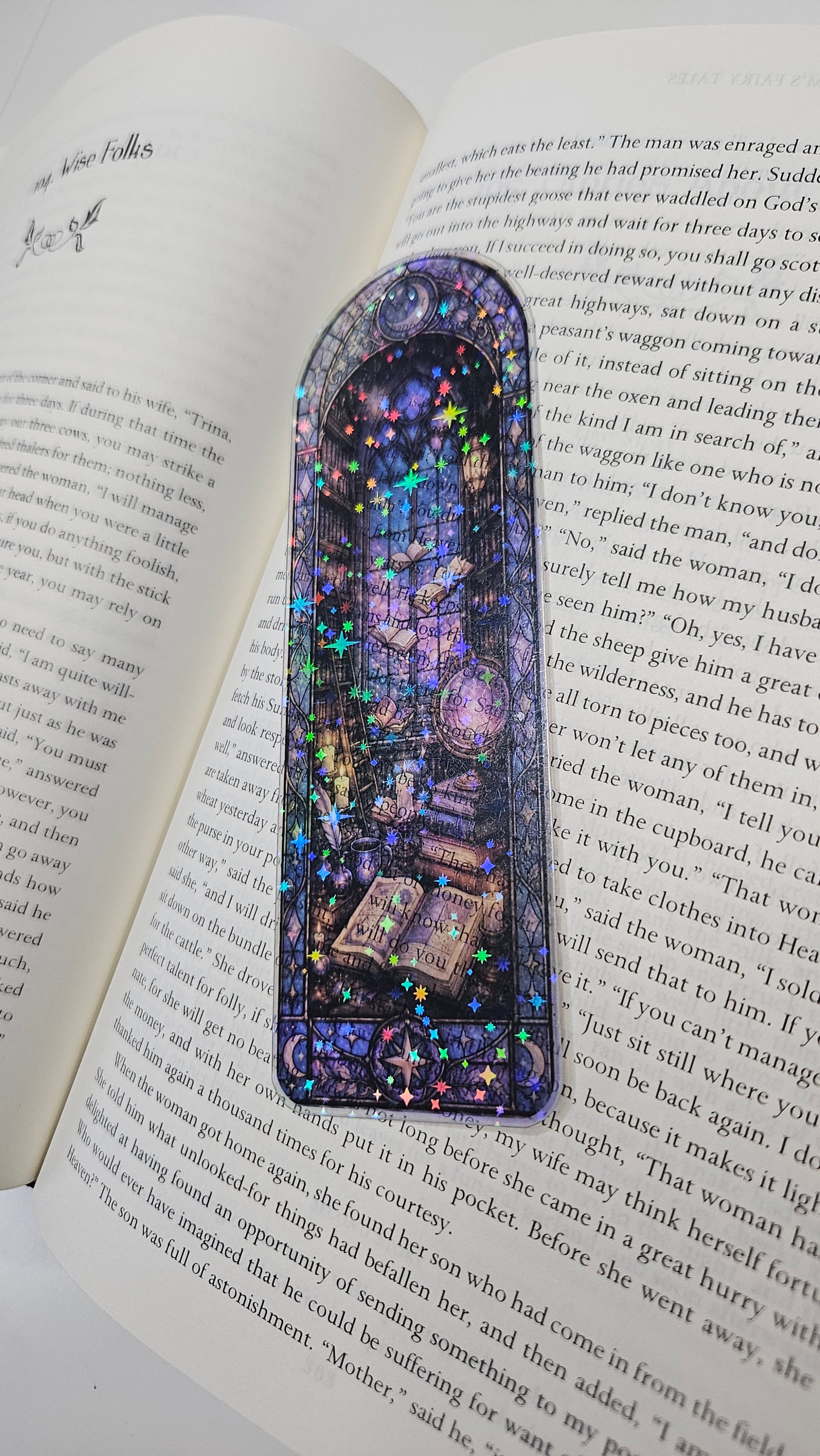 The Midnight Library Stained Glass Bookmark