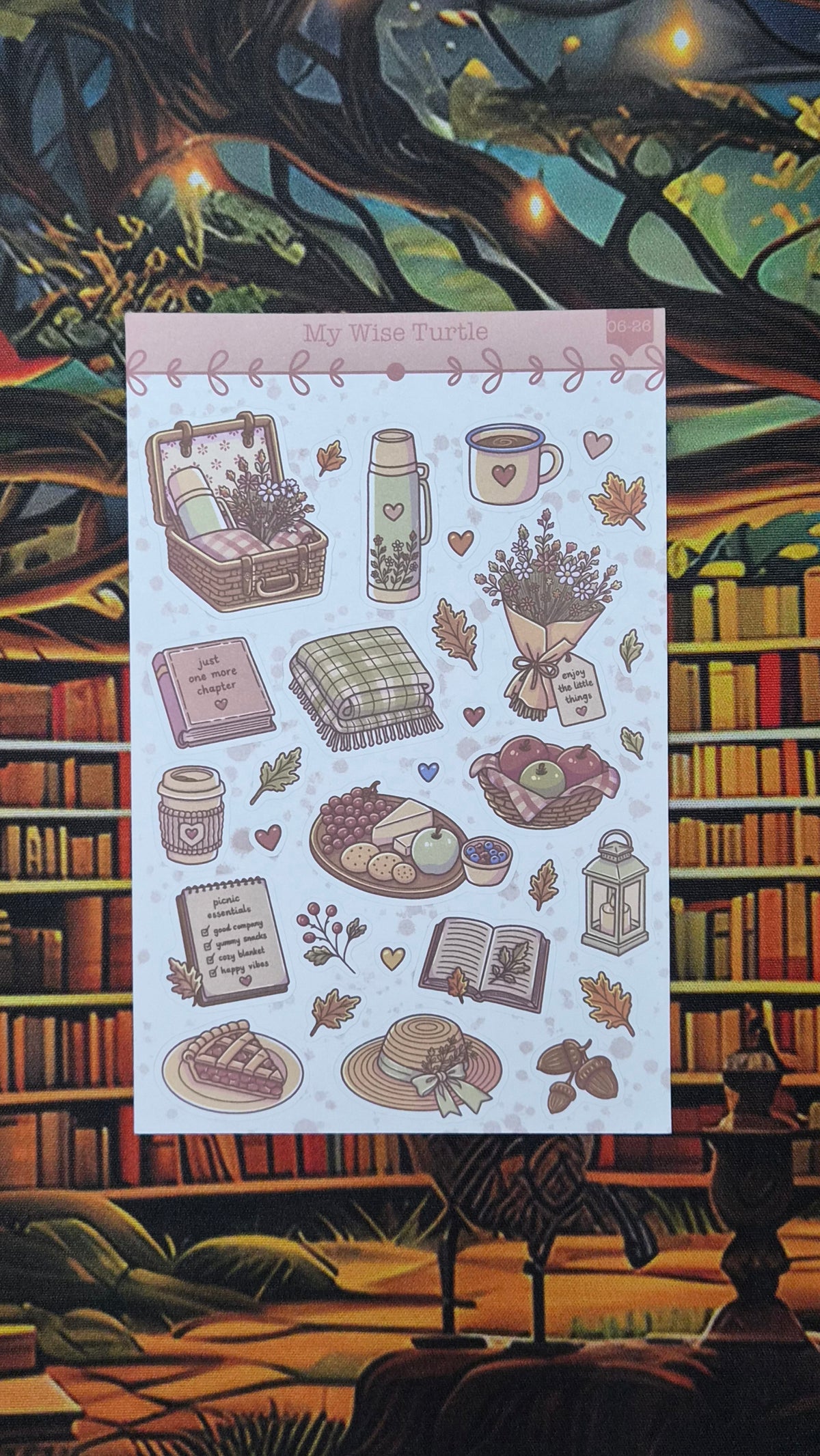 Autumn Outdoors Sticker Sheet - My Wise Turtle 