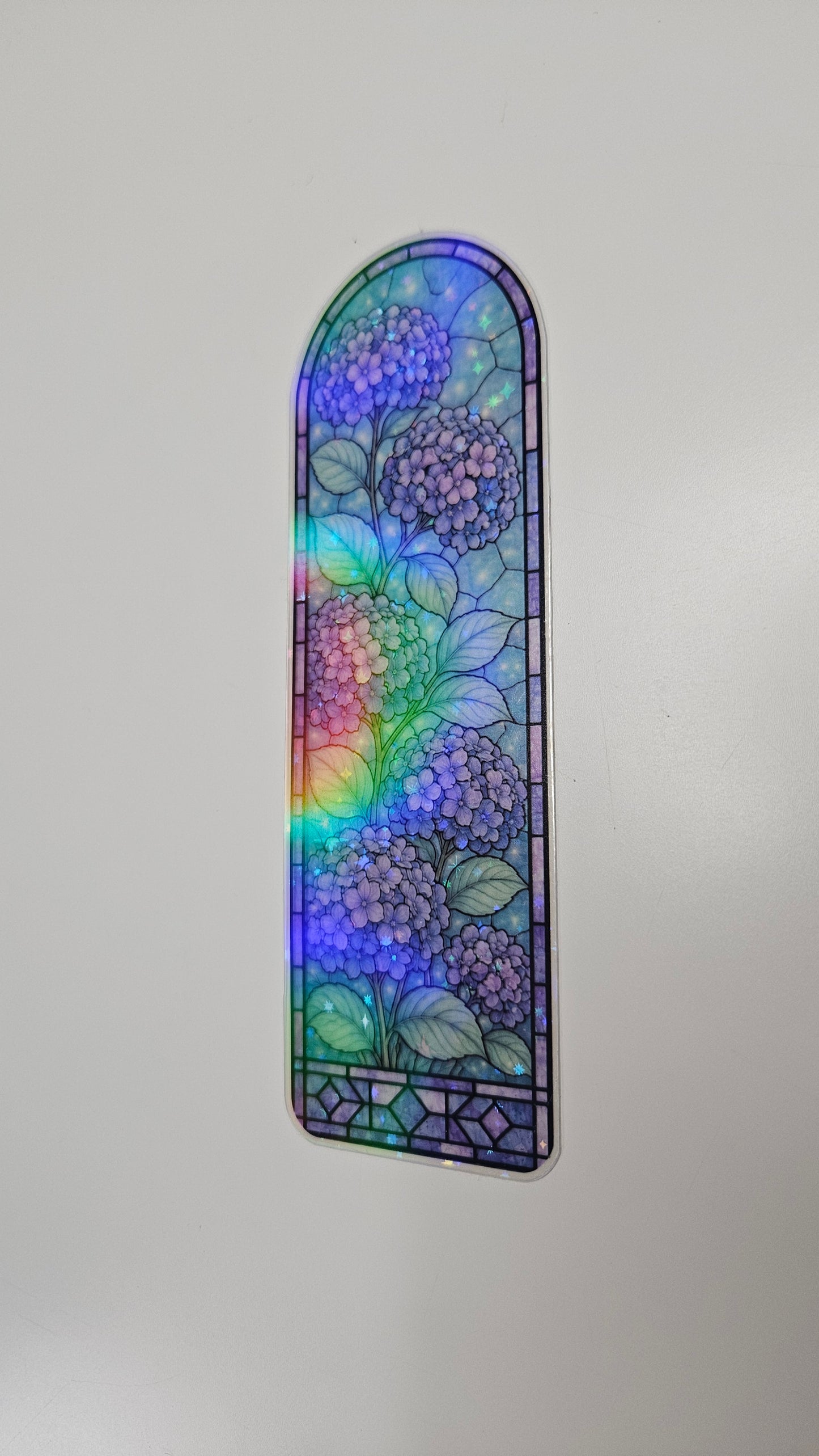 Hydrangea Stained Glass Bookmark