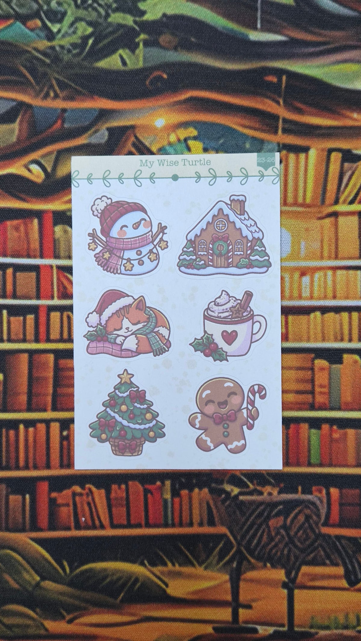 Christmas Cheer Mini Sticker Sheet - My Wise Turtle 