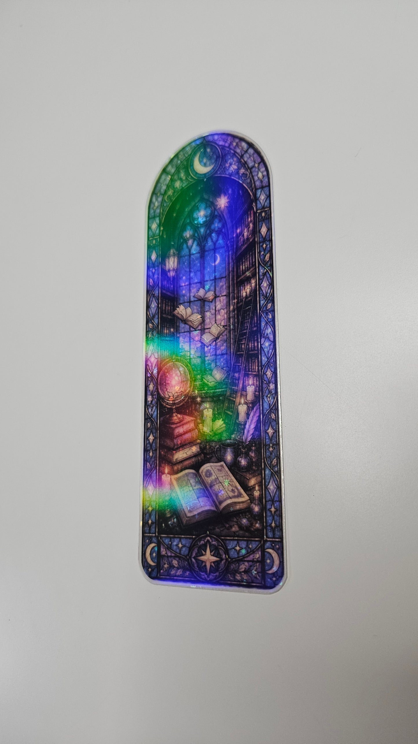 The Midnight Library Stained Glass Bookmark