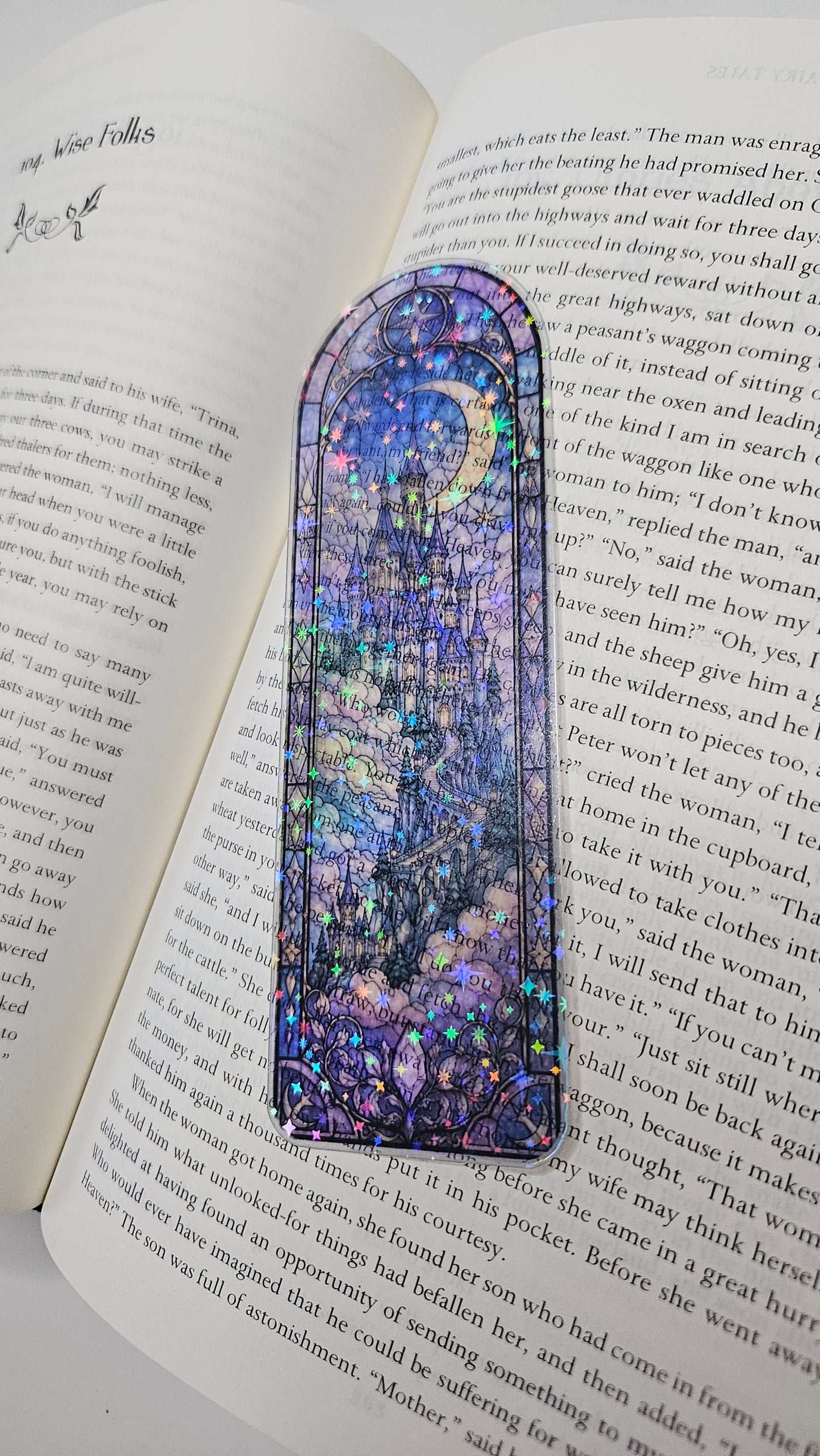 Castle in the Clouds Stained Glass Bookmark