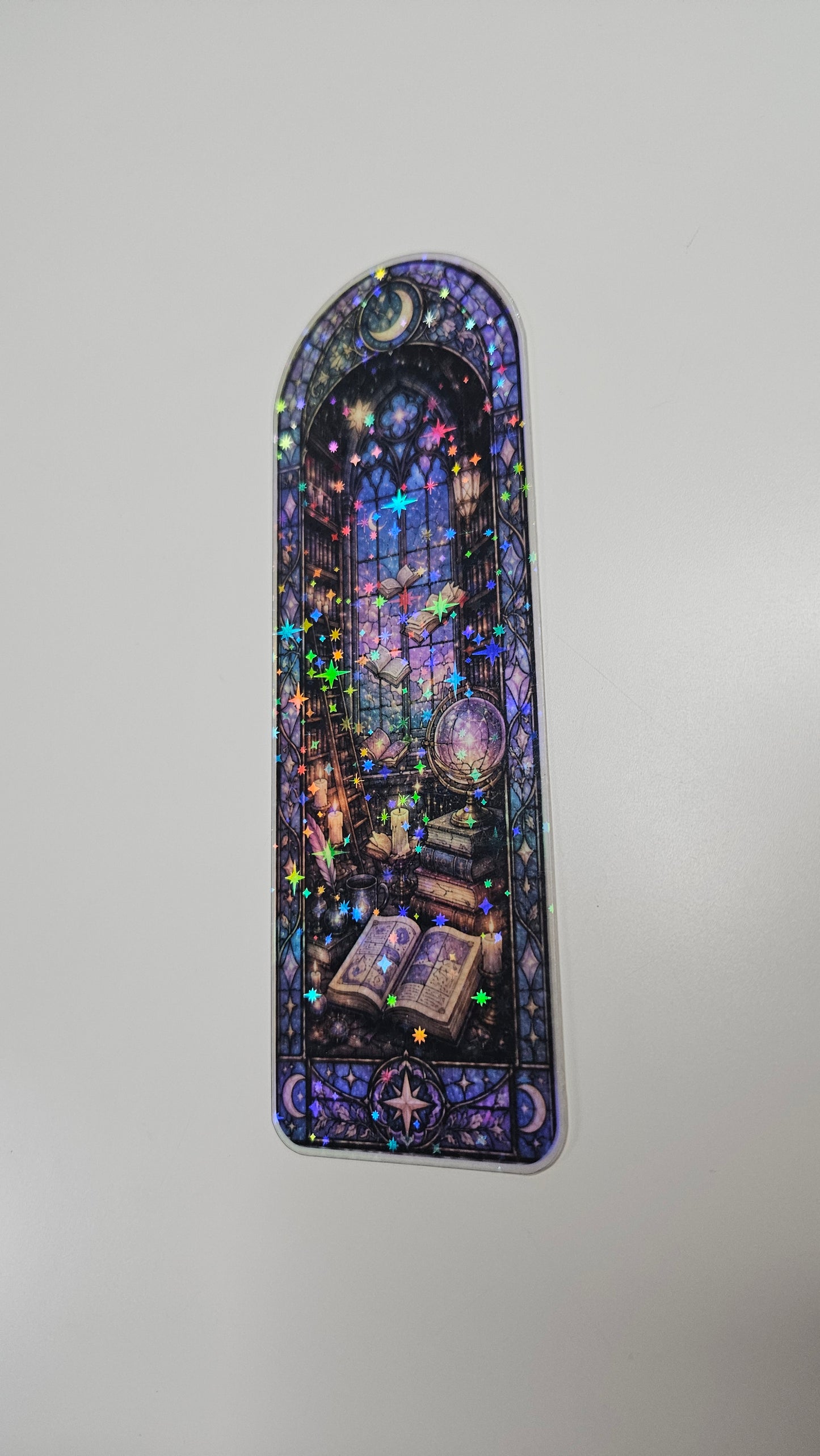 The Midnight Library Stained Glass Bookmark